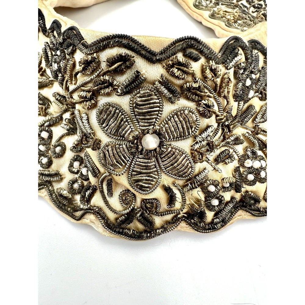 Vintage Baar & Beards, NY Handmade Beaded Collar 1940s‎ - Picture 3 of 8